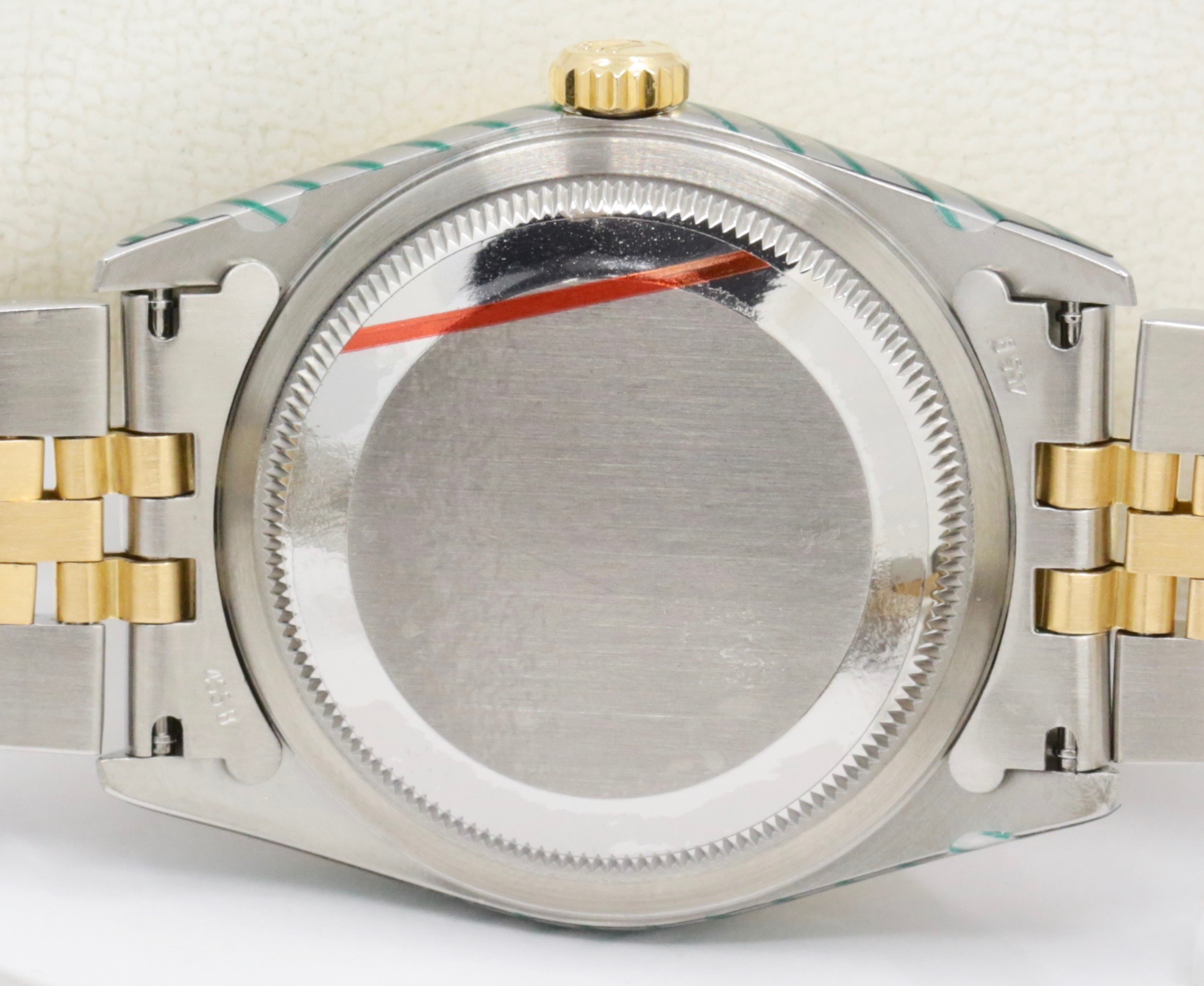 Rolex Oyster Perpetual Datejust, in Stainless Steel & 18ct Yellow Gold, Fluted Bezel, Silver "Jubilee" Dial with Factory Set Diamond Markers, on Stainless Steel & 18ct Yellow Gold Rolex Jubilee Bracelet, Ref. 16233, Circa: 2002, with Rolex Service Card & Balance of 2 Year Rolex Service Warranty - Image 5
