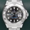 Rolex Yacht-Master 40 in Stainless Steel, Platinum Bezel, Rhodium Index Dial, on Rolex Stainless Steel Oyster Bracelet, Ref. 116622, Circa: 2018, with Box, Book and Rolex Warranty Card.
