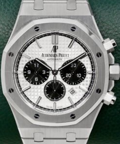 Audemars Piguet Royal Oak Chronograph, 41mm, Stainless Steel, Silver Dial with Black Sub Dials, on Stainless Steel Audemars Piguet Bracelet, Ref 26331ST.00.1220ST.03, Circa: 2020, with Box & Papers