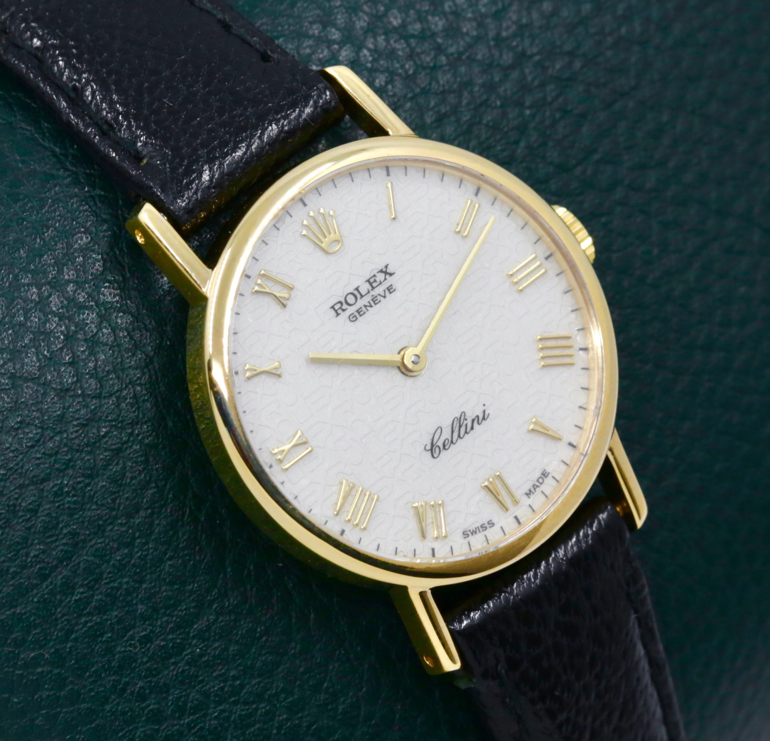 Rolex Cellini Ladies Wristwatch, in 18ct Yellow Gold, Silver "Jubilee" Dial with Roman Numerals, on Rolex Leather Strap with 18ct Yellow Gold Rolex Tang Buckle, Ref. 5109/8, Circa: 1991, with Box & Rolex Warranty Certificate - Image 3
