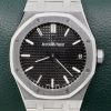 Audemars Piguet Royal Oak, 41mm, Stainless Steel, Black Tapisserie Dial, on Audemars Piguet Stainless Steel Bracelet, Ref. 15500ST.OO.1220ST.03, Circa 2021, with Box, Books, & Audemars Piguet Warranty Card