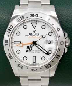 Rolex Explorer II "Polar", Stainless Steel, White Index Dial with Orange GMT Hand, on Stainless Steel Rolex Oyster Bracelet, Ref. 216570, Circa: 2015, with Rolex Box
