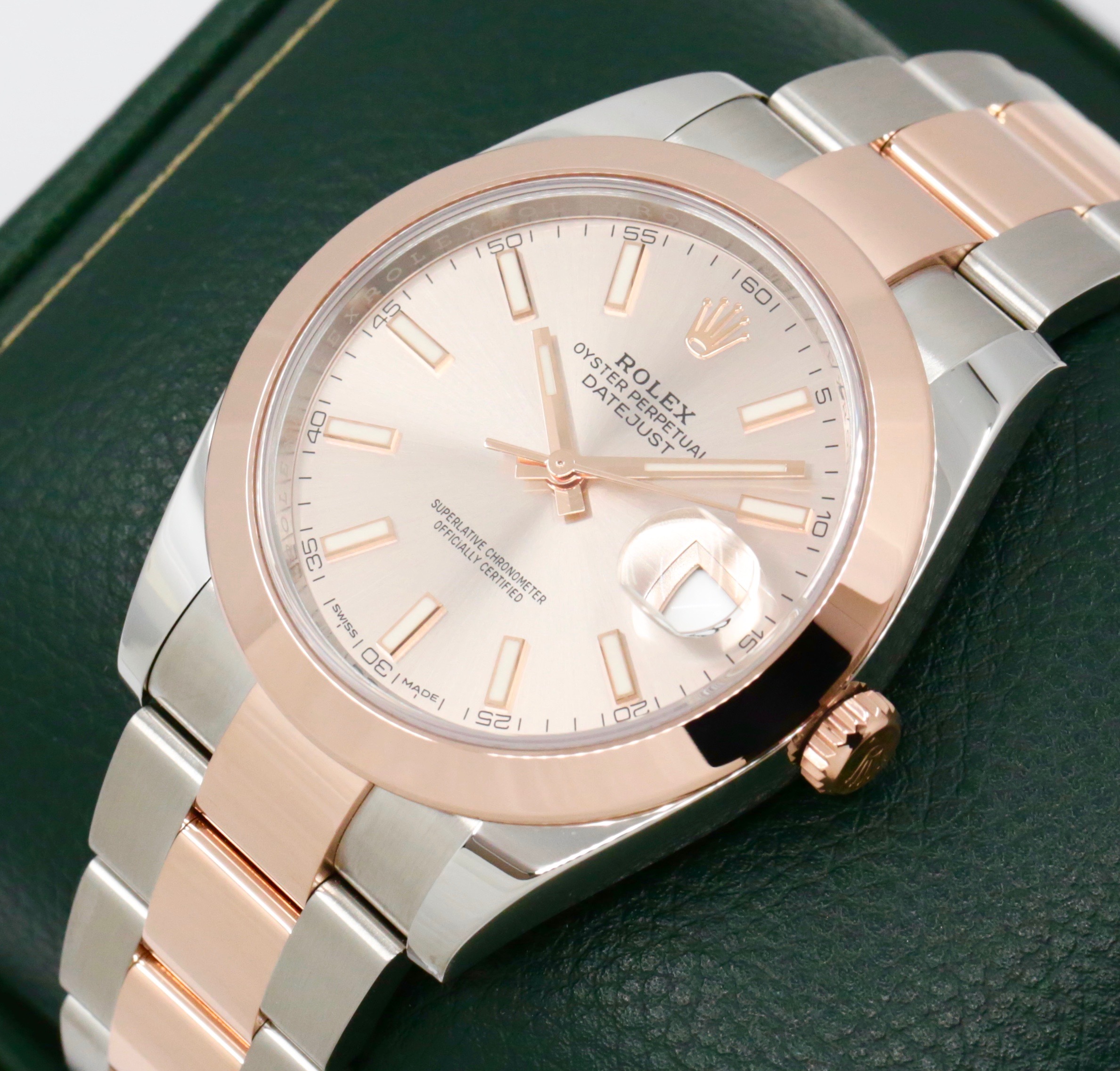 Rolex Datejust 41, Stainless Steel & 18ct Everose Gold, Sundust Index Dial, on Stainless Steel & 18ct Everose Gold Rolex Oyster Bracelet, Ref. 126301, Circa: 2018, with Box, Books, Swing Tag, & Rolex Warranty Card - Image 3