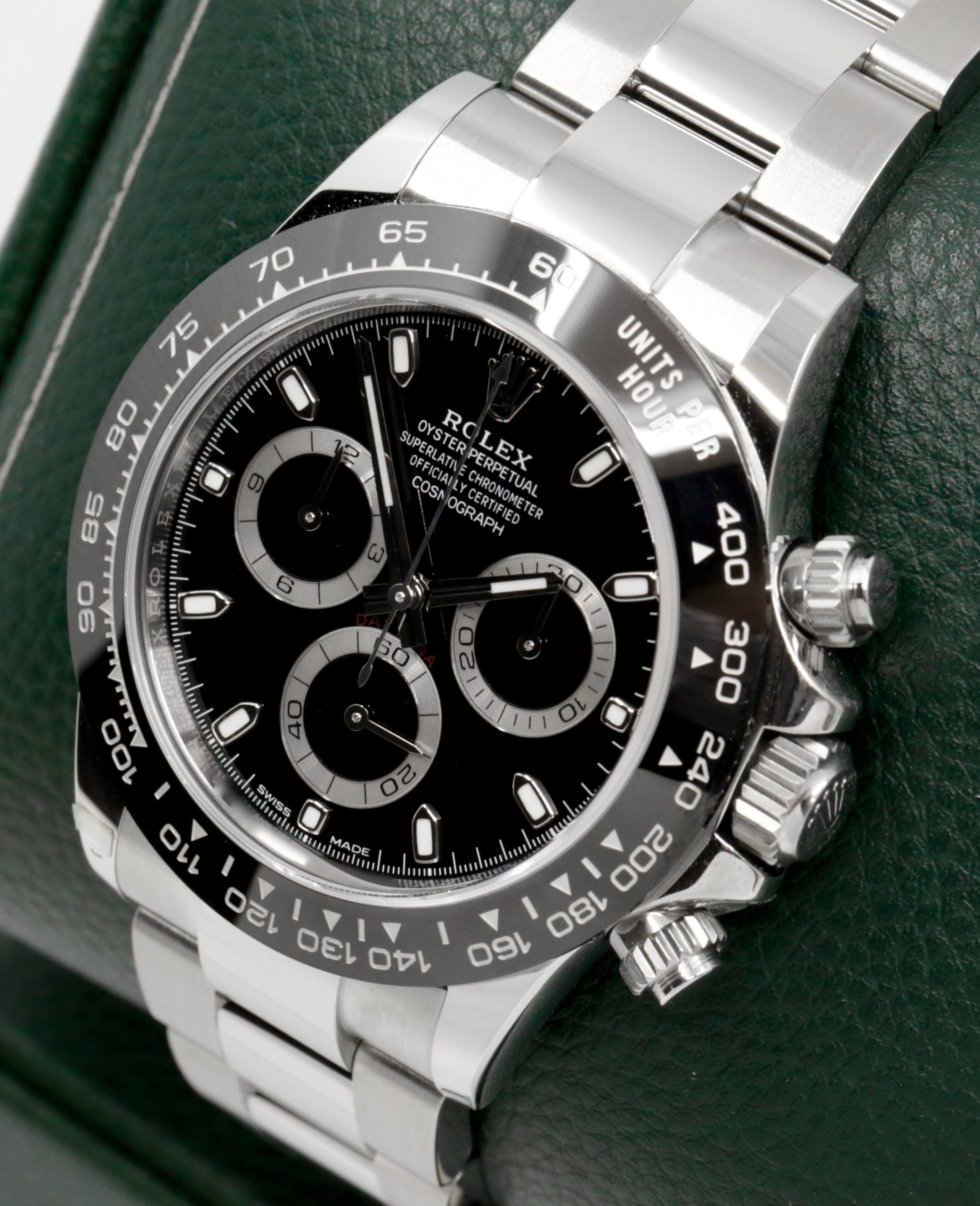 Rolex Cosmograph Daytona, Stainless Steel, Black Ceramic Bezel, Black Index Dial, on Stainless Steel Rolex Oyster Bracelet, Ref. 116500LN, Circa: 2021, Complete with Box, Books, Swing Tags, Rolex Warranty card & Balance of 5 Year Rolex Factory Warranty - Image 3