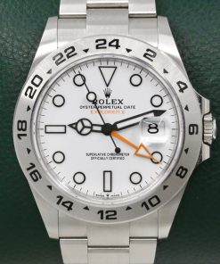 Rolex Oyster Perpetual Explorer II "Polar", White Index Dial with Orange GMT Hand, Stainless Steel, on Rolex Oyster Bracelet, Ref. 226570, Circa: 2024, with Box, Books, Swing Tag, Rolex Warranty Card, & Balance of 5 Year Rolex Factory Warranty