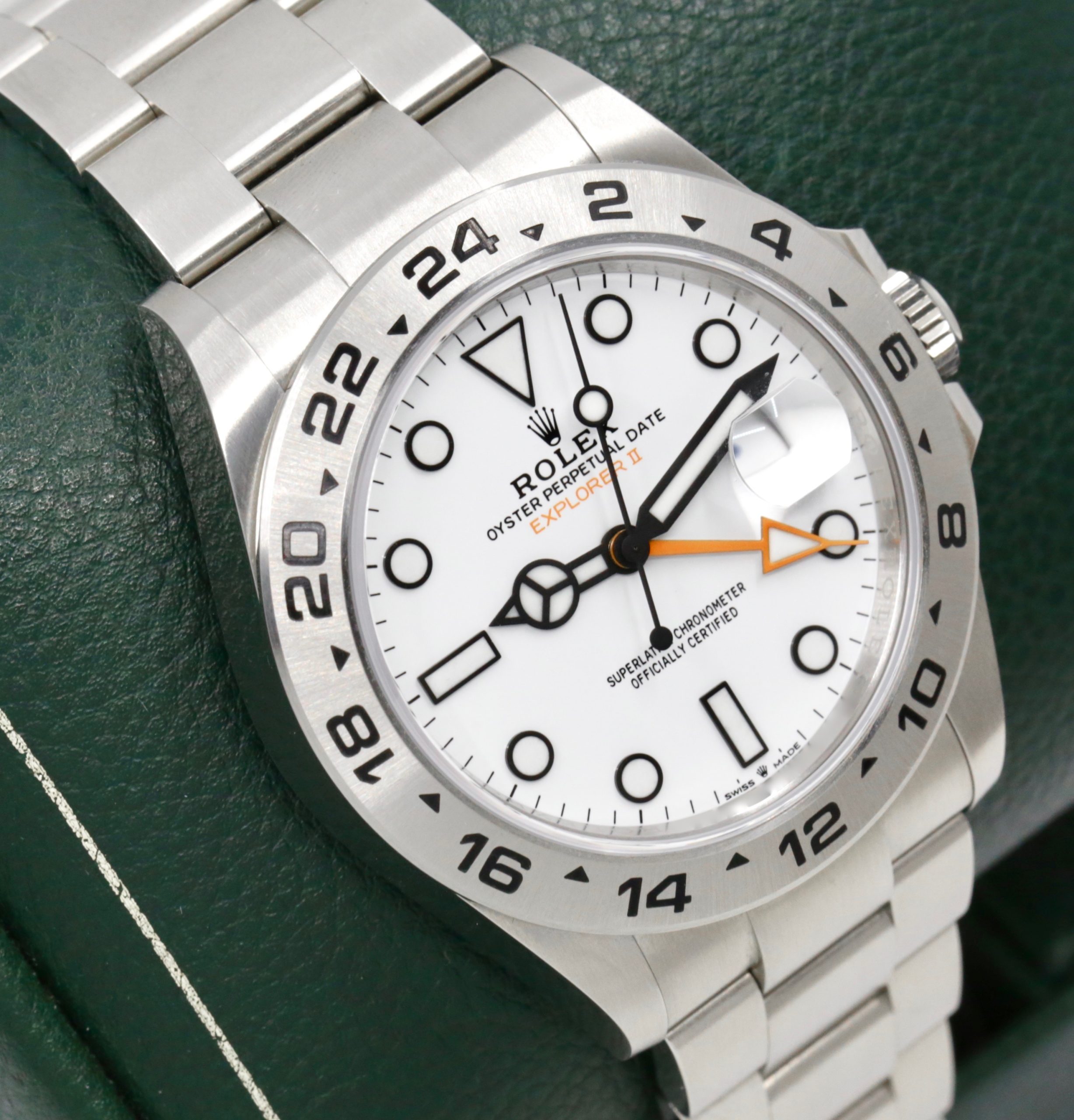 Rolex Oyster Perpetual Explorer II "Polar", White Index Dial with Orange GMT Hand, Stainless Steel, on Rolex Oyster Bracelet, Ref. 226570, Circa: 2024, with Box, Books, Swing Tag, Rolex Warranty Card, & Balance of 5 Year Rolex Factory Warranty - Image 3