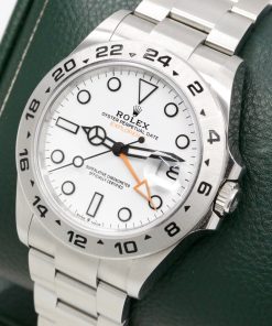 Alternative view of Rolex Oyster Perpetual Explorer II "Polar", White Index Dial with Orange GMT Hand, Stainless Steel, on Rolex Oyster Bracelet, Ref. 226570, Circa: 2024, with Box, Books, Swing Tag, Rolex Warranty Card, & Balance of 5 Year Rolex Factory Warranty