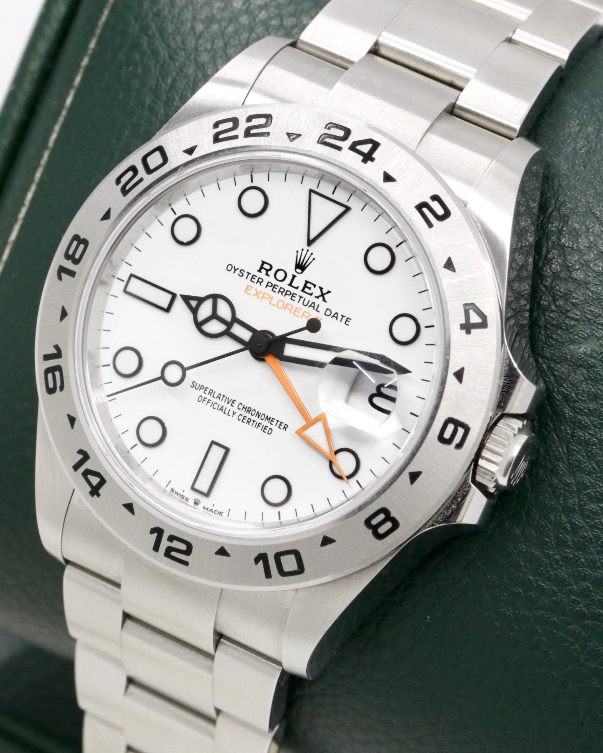 Rolex Oyster Perpetual Explorer II "Polar", White Index Dial with Orange GMT Hand, Stainless Steel, on Rolex Oyster Bracelet, Ref. 226570, Circa: 2024, with Box, Books, Swing Tag, Rolex Warranty Card, & Balance of 5 Year Rolex Factory Warranty - Image 2