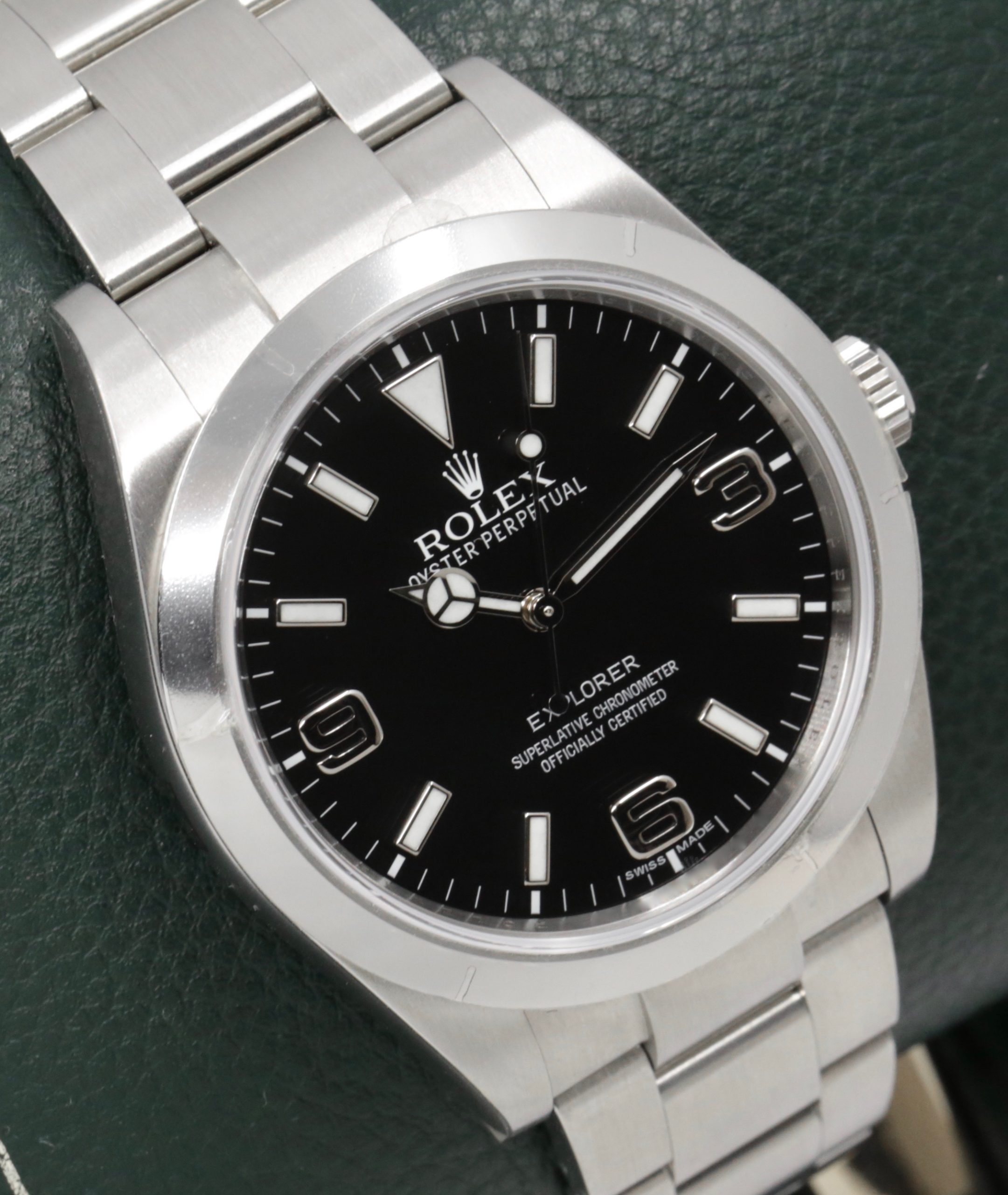 Rolex Explorer I, 39mm, Stainless Steel, Mark I, Black 3,6,9 Dial, on Stainless Steel Rolex Oyster Bracelet, Ref. 214270, Circa: 2011, Complete with Box, Books, Swing Tag, & Rolex Warranty Card - UNWORN! - Image 4