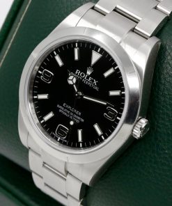 Alternative view of Rolex Explorer I, 39mm, Stainless Steel, Mark I, Black 3,6,9 Dial, on Stainless Steel Rolex Oyster Bracelet, Ref. 214270, Circa: 2011, Complete with Box, Books, Swing Tag, & Rolex Warranty Card - UNWORN!