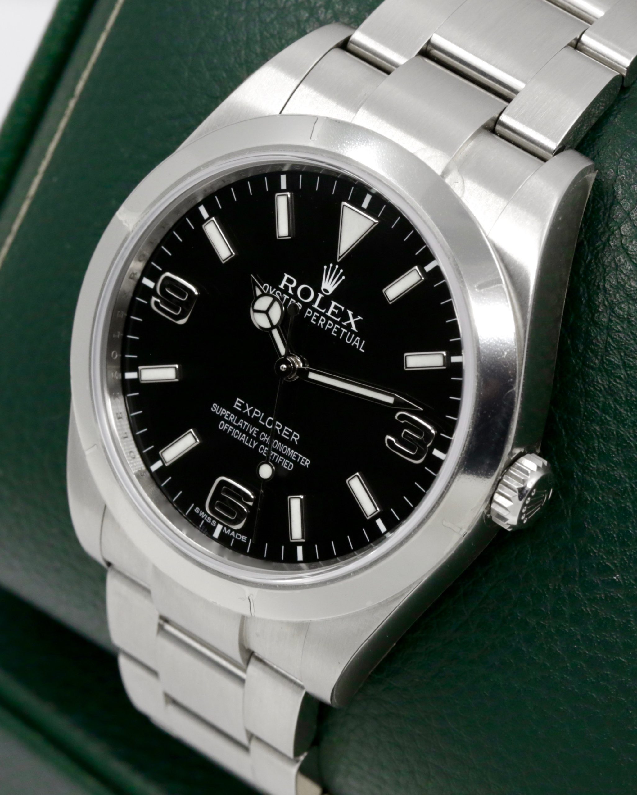 Rolex Explorer I, 39mm, Stainless Steel, Mark I, Black 3,6,9 Dial, on Stainless Steel Rolex Oyster Bracelet, Ref. 214270, Circa: 2011, Complete with Box, Books, Swing Tag, & Rolex Warranty Card - UNWORN! - Image 2