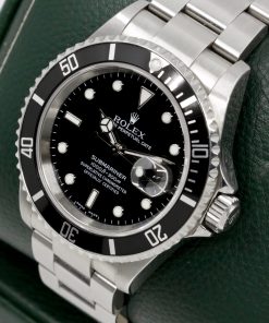 Alternative view of Rolex Submariner Date, Stainless Steel, Black Index Dial, Black Aluminum Bezel, on Stainless Steel Rolex Oyster Bracelet, Ref. 16610, Circa: 2006,  with Box, Books, Swing Tags, & Rolex Warranty Certificate