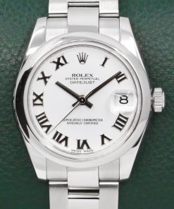 Rolex Oyster Pereptual Datejust 31, Stainless Steel, Domed Bezel, with White Roman Dial, on Stainless Steel, Rolex Oyster Bracelet, Ref. 178240, Circa: 2008, with Rolex Service Card, & Balance of 2 Year Rolex Service Warranty