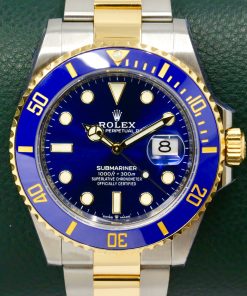 Rolex Submariner Date "Bluesy", 41mm, in Stainless Steel & 18ct Yellow Gold, Blue Index Dial, Blue Ceramic Bezel, on Stainless Steel & 18ct Yellow Gold Rolex Oyster Bracelet, Ref. 126613LB, Circa: 2020, with Box, Books, Swing Tags, Rolex Warranty Card, & Balance of 5 Year Rolex Factory Warranty
