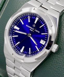 Alternative view of Vacheron Constantin Overseas, in Stainless Steel, with Blue Index Dial, on Stainless Steel Vacheron Constantin Bracelet, Ref. 4500V/110A-B128, Circa: 2022, Complete with Box, Books, & Vacheron Constantin Warranty Card