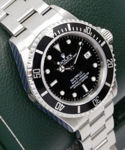 Alternative view of Rolex Sea-Dweller, 40mm, Stainless Steel, Black Index Dial, Black Aluminum Bezel, on Stainless Steel Rolex Oyster Bracelet, Ref. 16600, Circa: 2008, with Box, Rolex Service Card & Balance of 2 Year Rolex Service Warranty