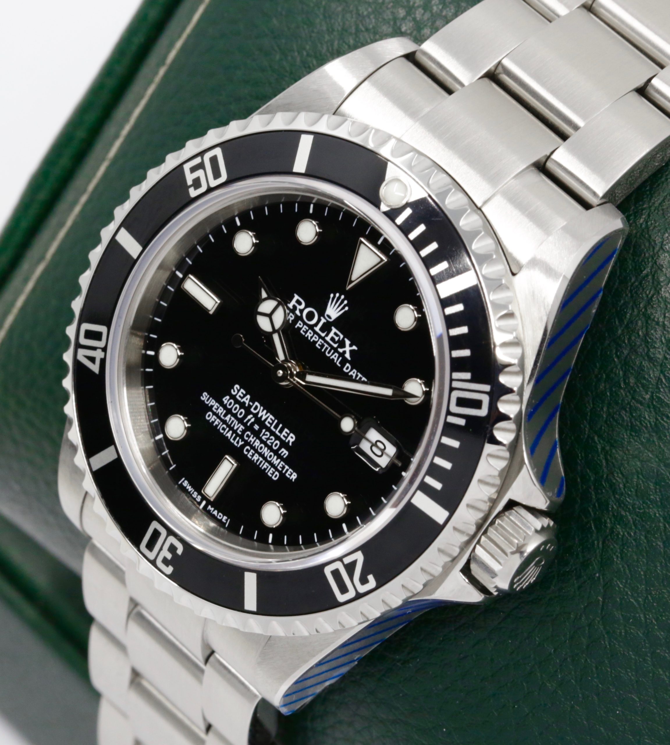 Rolex Sea-Dweller, 40mm, Stainless Steel, Black Index Dial, Black Aluminum Bezel, on Stainless Steel Rolex Oyster Bracelet, Ref. 16600, Circa: 2008, with Box, Rolex Service Card & Balance of 2 Year Rolex Service Warranty - Image 3