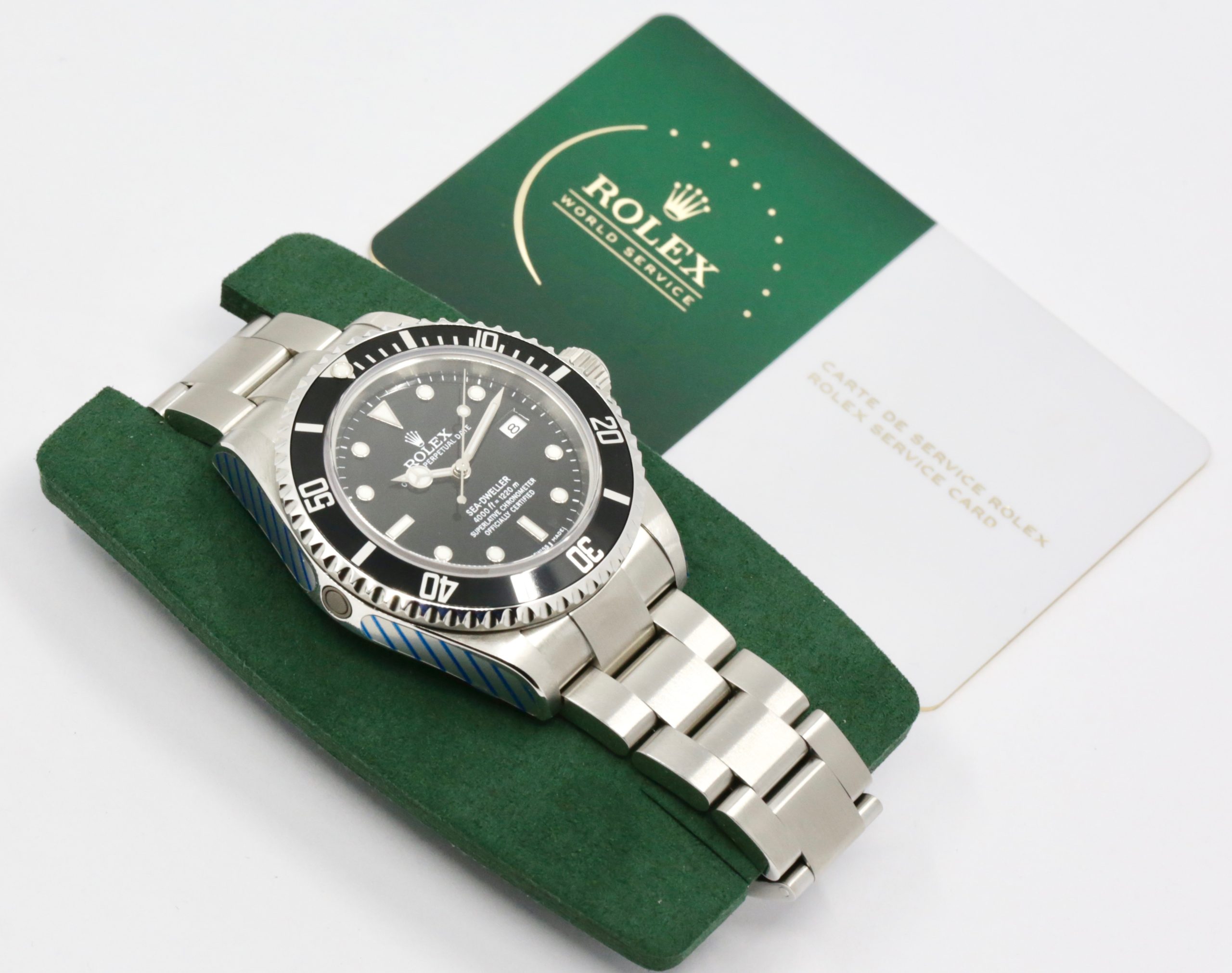 Rolex Sea-Dweller, 40mm, Stainless Steel, Black Index Dial, Black Aluminum Bezel, on Stainless Steel Rolex Oyster Bracelet, Ref. 16600, Circa: 2008, with Box, Rolex Service Card & Balance of 2 Year Rolex Service Warranty - Image 7