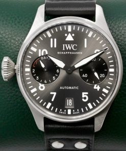 IWC Big Pilot "Right Hander" in Stainless Steel, Grey Arab Dial, on Black IWC Calf Skin Strap with Stainless Steel IWC Deployant, Limited to 250 Pieces, Ref. IW501012, Circa: 2020, Complete with Box, Books, & IWC Warranty Card