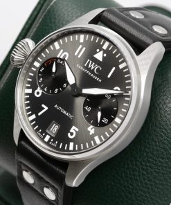 Alternative view of IWC Big Pilot "Right Hander" in Stainless Steel, Grey Arab Dial, on Black IWC Calf Skin Strap with Stainless Steel IWC Deployant, Limited to 250 Pieces, Ref. IW501012, Circa: 2020, Complete with Box, Books, & IWC Warranty Card