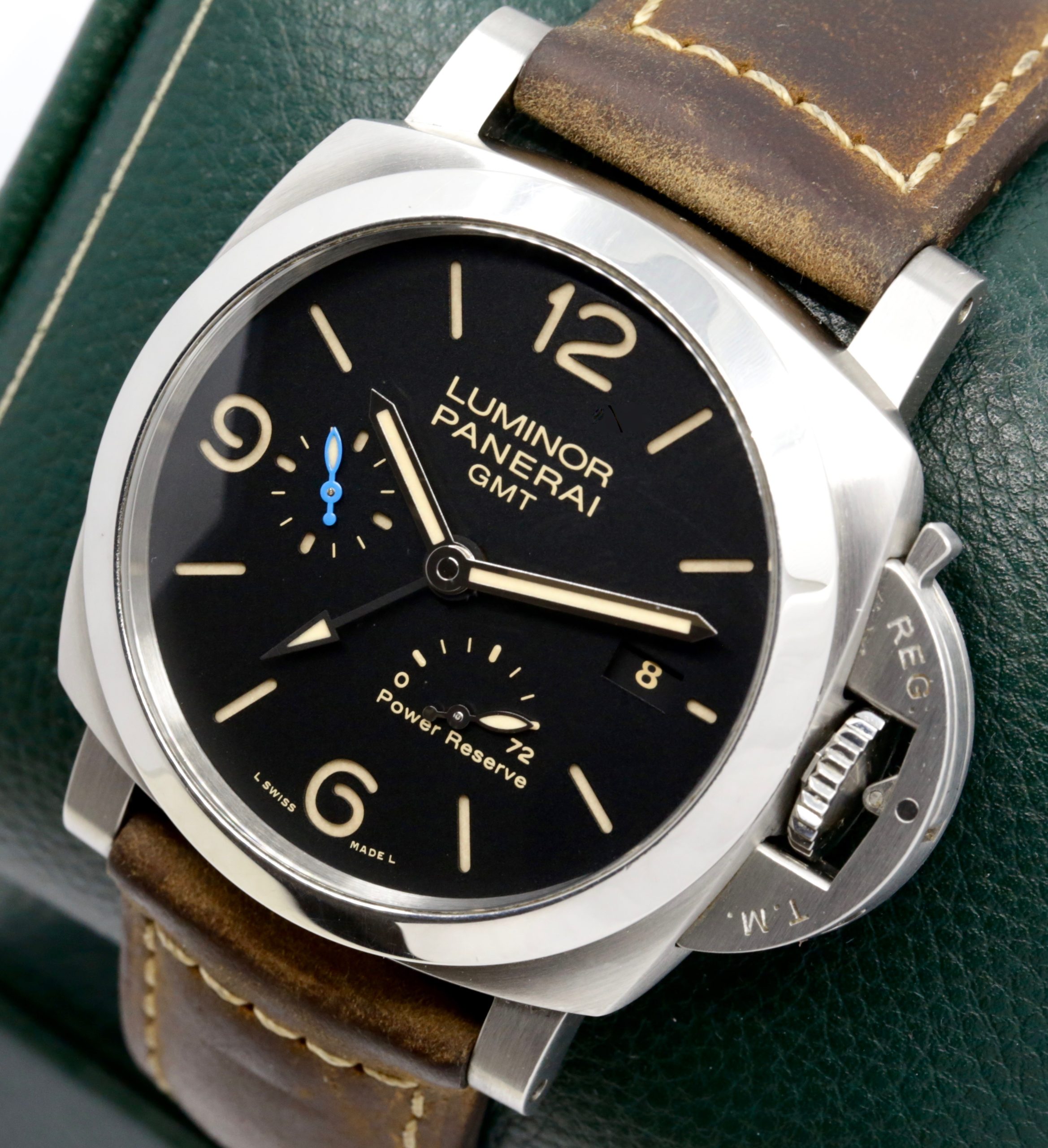 Panerai Luminor 1950 3 Days GMT in Stainless Steel, Black Dial with Arab and Index Markers, Power Reserve Indicator & Date, 44mm Case, Ref: PAM01321, Ca. 2017, with Box and Papers - Image 2