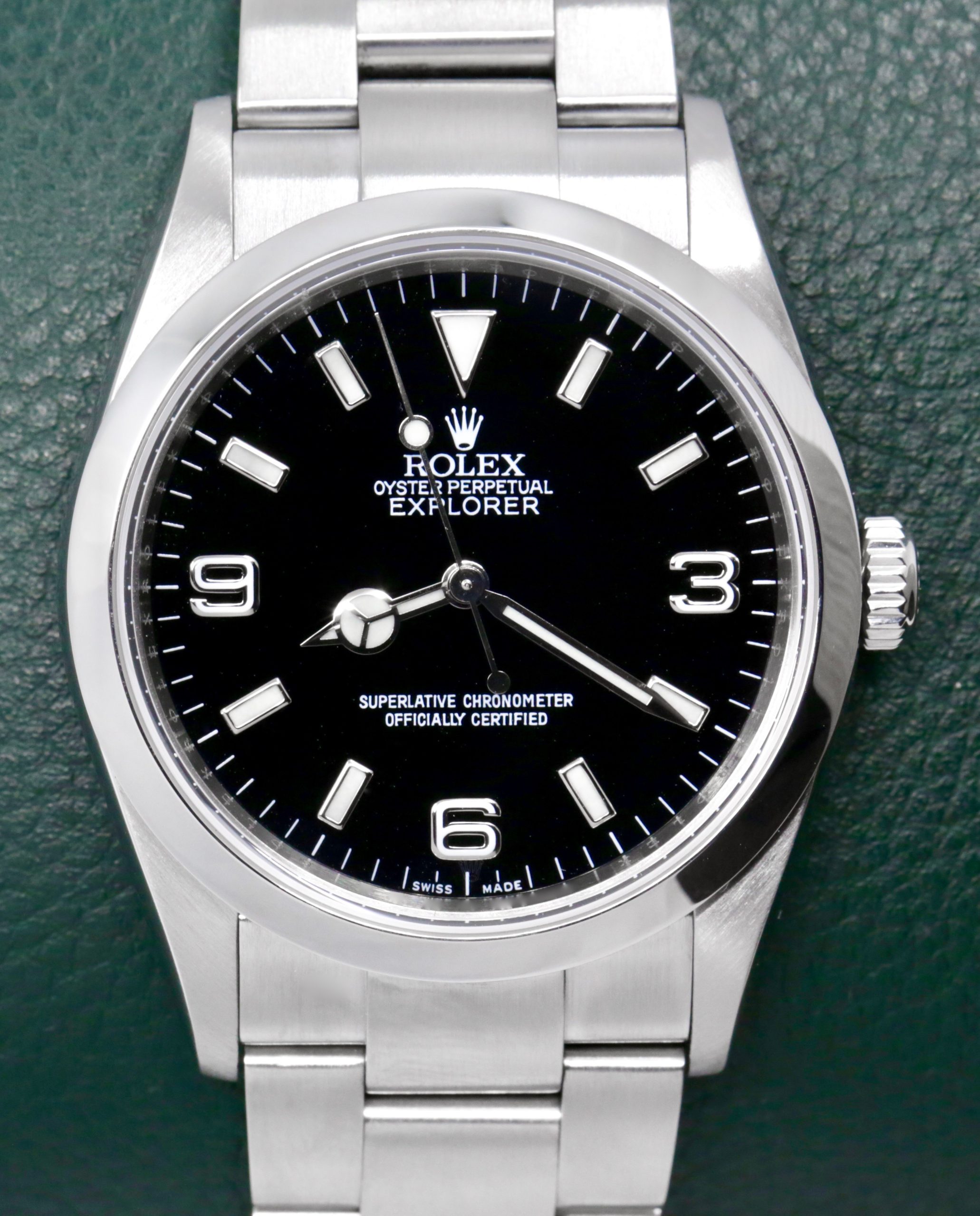 Rolex Explorer I, 36mm, Stainless Steel, Black 3,6,9 Dial, on Stainless Steel Rolex Oyster Bracelet, Ref. 114270, Circa: 2010, Complete with Box, Book, Swing Tags, & Rolex Warranty Card