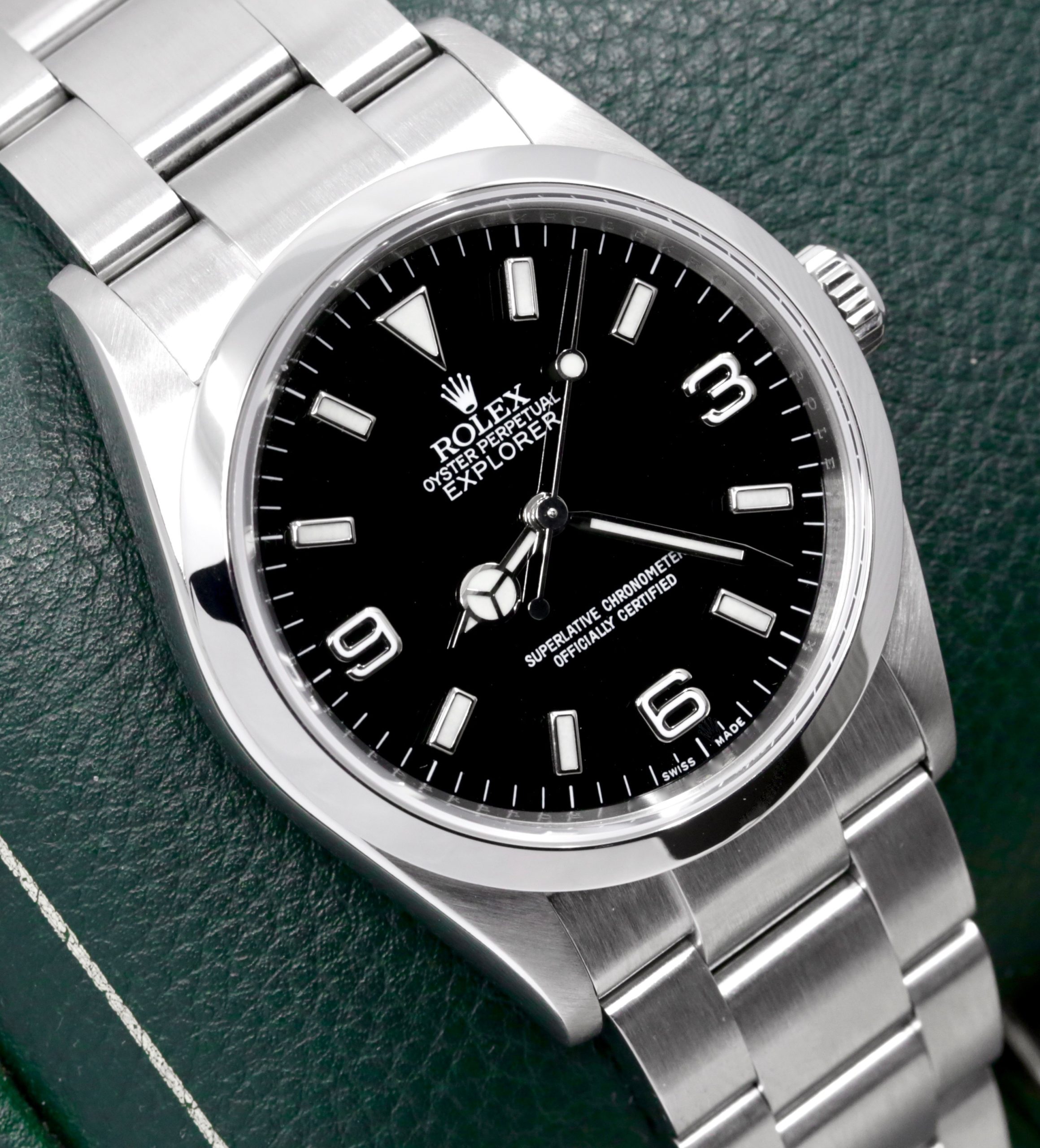Rolex Explorer I, 36mm, Stainless Steel, Black 3,6,9 Dial, on Stainless Steel Rolex Oyster Bracelet, Ref. 114270, Circa: 2010, Complete with Box, Book, Swing Tags, & Rolex Warranty Card - Image 2