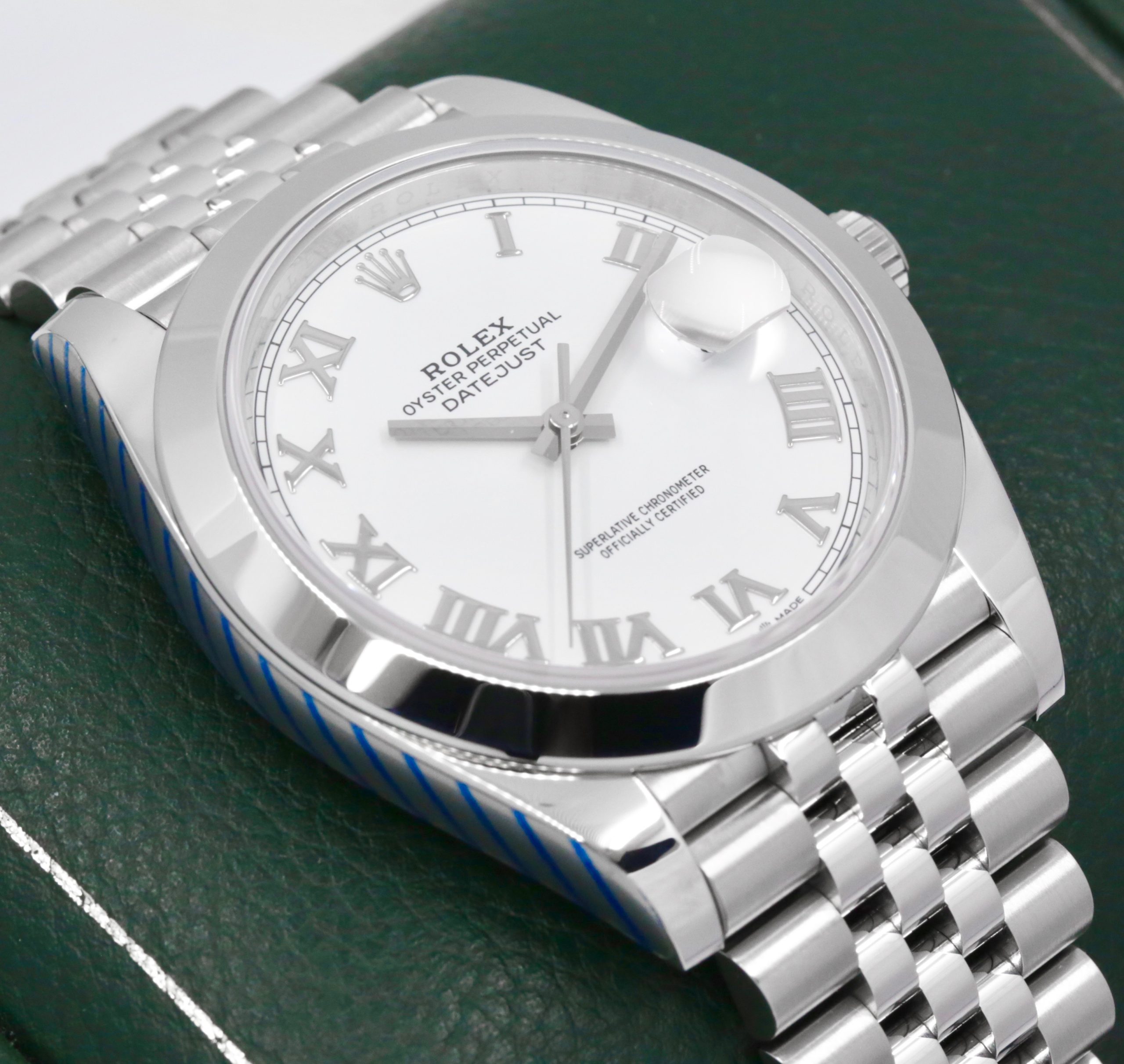 Rolex Datejust 41, Stainless Steel, Smooth Bezel, White Roman Dial, on Stainless Steel Rolex Jubilee Bracelet, Ref. 126300, Circa: 2020, with Box, Rolex Warranty Card, & Balance of 5 Year Rolex Factory Warranty - Image 4