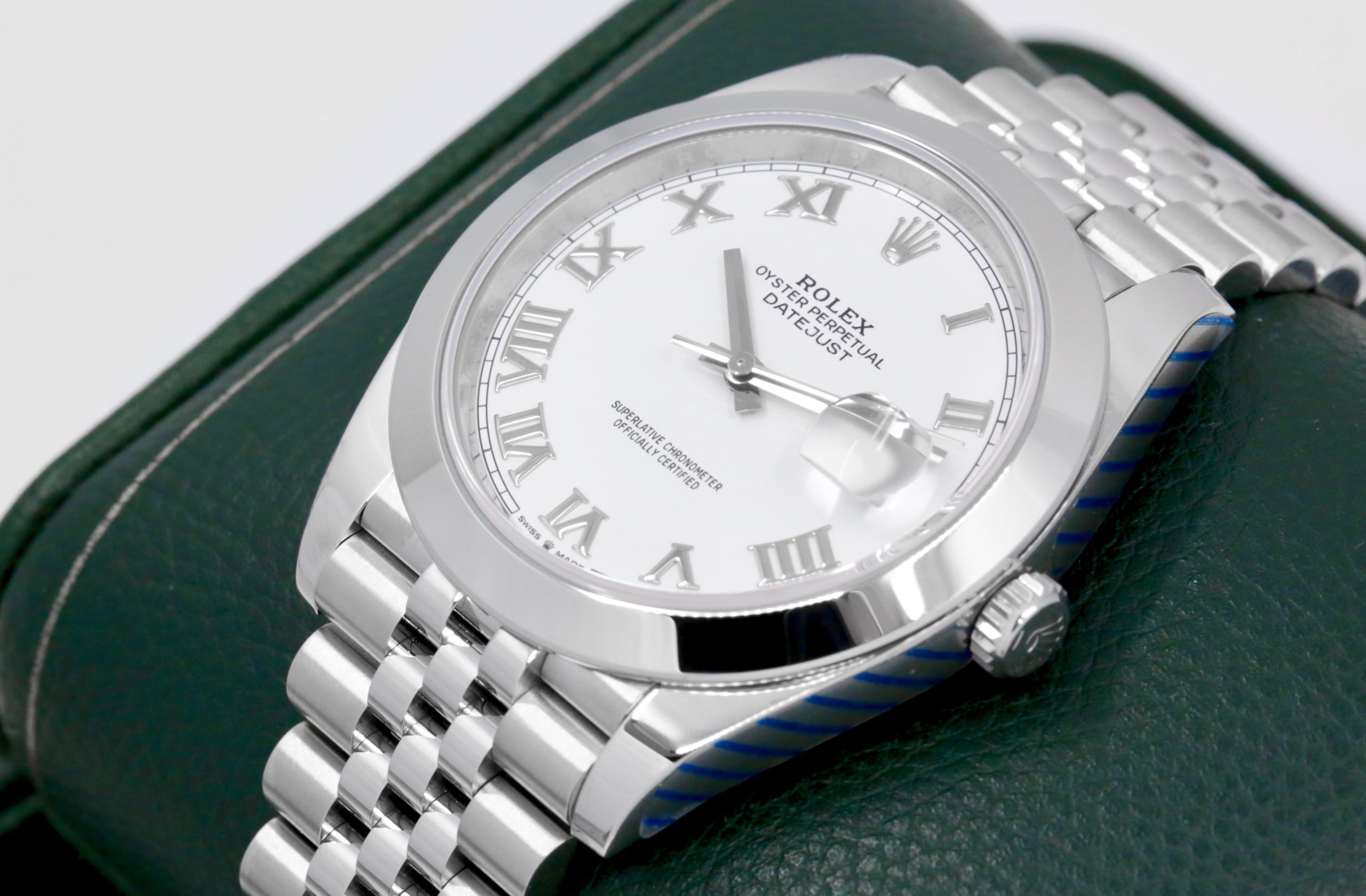 Rolex Datejust 41, Stainless Steel, Smooth Bezel, White Roman Dial, on Stainless Steel Rolex Jubilee Bracelet, Ref. 126300, Circa: 2020, with Box, Rolex Warranty Card, & Balance of 5 Year Rolex Factory Warranty - Image 2