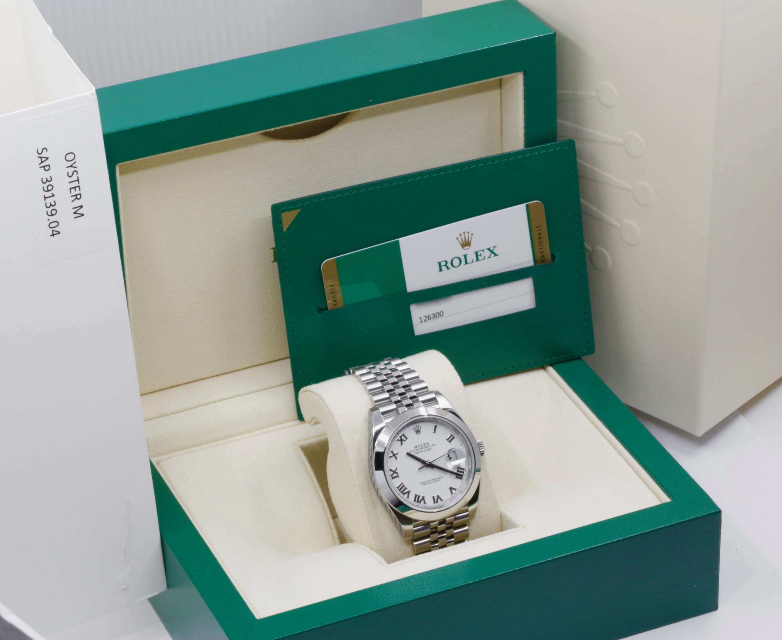 Rolex Datejust 41, Stainless Steel, Smooth Bezel, White Roman Dial, on Stainless Steel Rolex Jubilee Bracelet, Ref. 126300, Circa: 2020, with Box, Rolex Warranty Card, & Balance of 5 Year Rolex Factory Warranty - Image 7