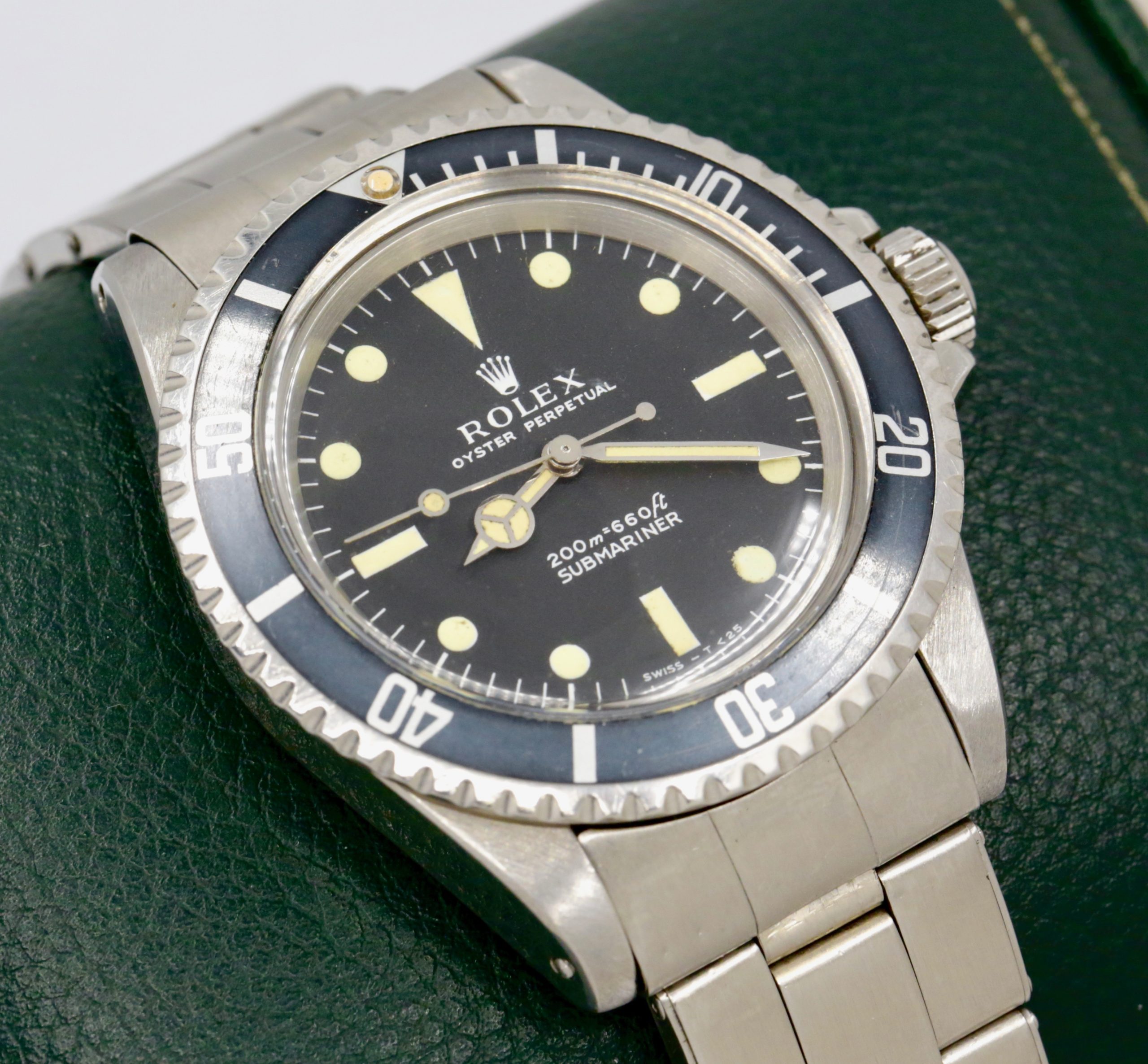 *ON SALE!! Rolex Submariner Non-Date, Ref. 5513, in Stainless Steel, Original Matte "Meters First" Dial & Original Hands, on Original Riveted Rolex Oyster Bracelet, Circa: 1967, with Rolex Folder & Warranty Certificate - Sold New in 1974 - Image 2