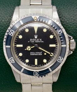 *ON SALE!! Rolex Submariner Non-Date, Ref. 5513, in Stainless Steel, Original Matte "Meters First" Dial & Original Hands, on Original Riveted Rolex Oyster Bracelet, Circa: 1967, with Rolex Folder &  Warranty Certificate - Sold New in 1974