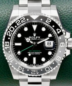 Rolex GMT-Master II "Bruce Wayne", Stainless Steel, Black & Grey Ceramic Bezel, Black Index Dial, on Stainless Steel Rolex Oyster Bracelet, Ref. 126710GRNR, Circa: 2024, with Box, Books, Rolex Warranty Card, & Balance of 5 Year Rolex Factory Warranty