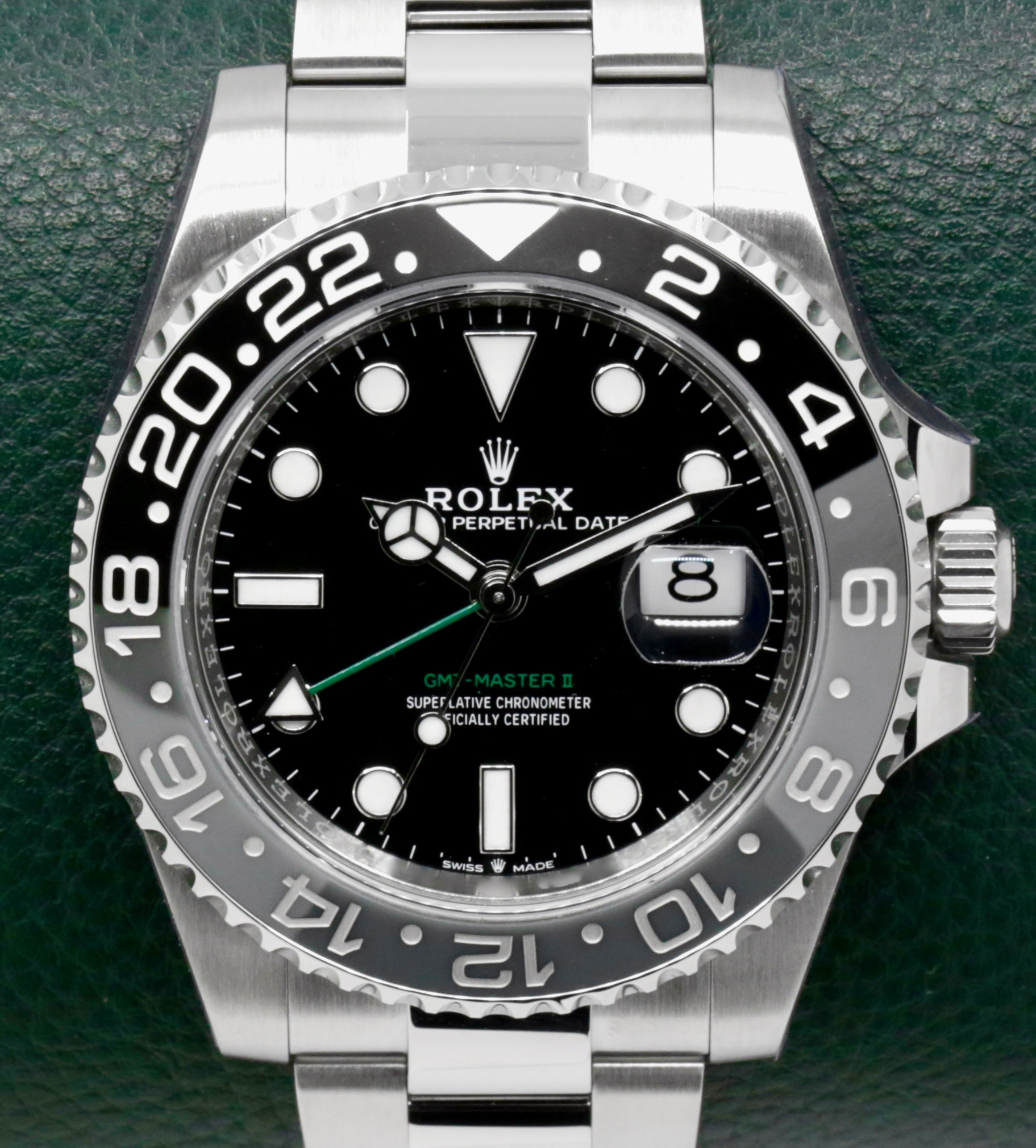 Rolex GMT-Master II "Bruce Wayne", Stainless Steel, Black & Grey Ceramic Bezel, Black Index Dial, on Stainless Steel Rolex Oyster Bracelet, Ref. 126710GRNR, Circa: 2024, with Box, Books, Rolex Warranty Card, & Balance of 5 Year Rolex Factory Warranty - Image 4