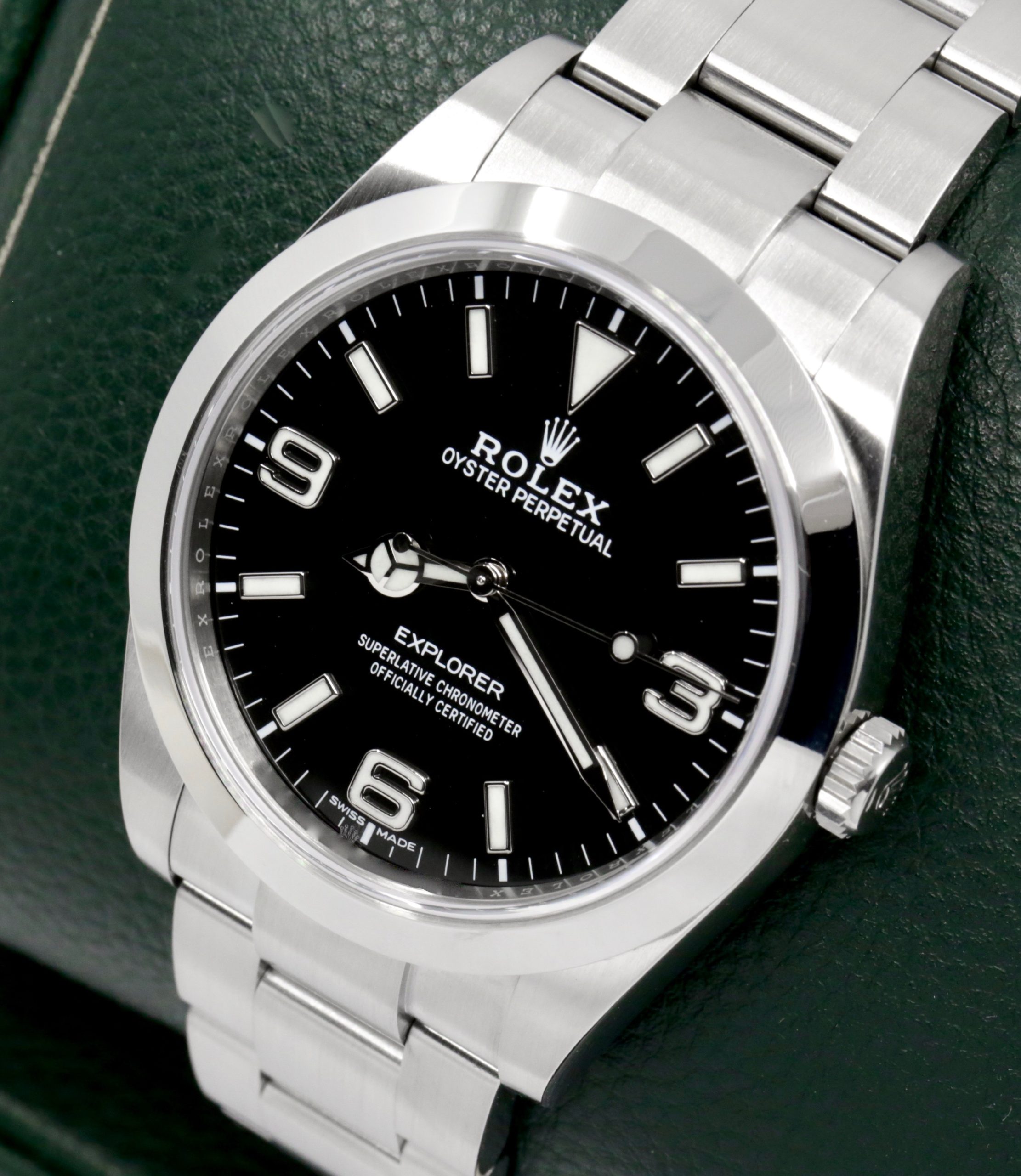 Rolex Explorer I, 39mm, in Stainless Steel, Black 3,6,9 Dial, on Stainless Steel Rolex Oyster Bracelet, Ref. 214270, Circa: 2016 ,Complete with Box, Books, Swing Tags, Rolex Warranty Card, Rolex Service Card & Balance of 2 Year Rolex Service Warranty - Image 4