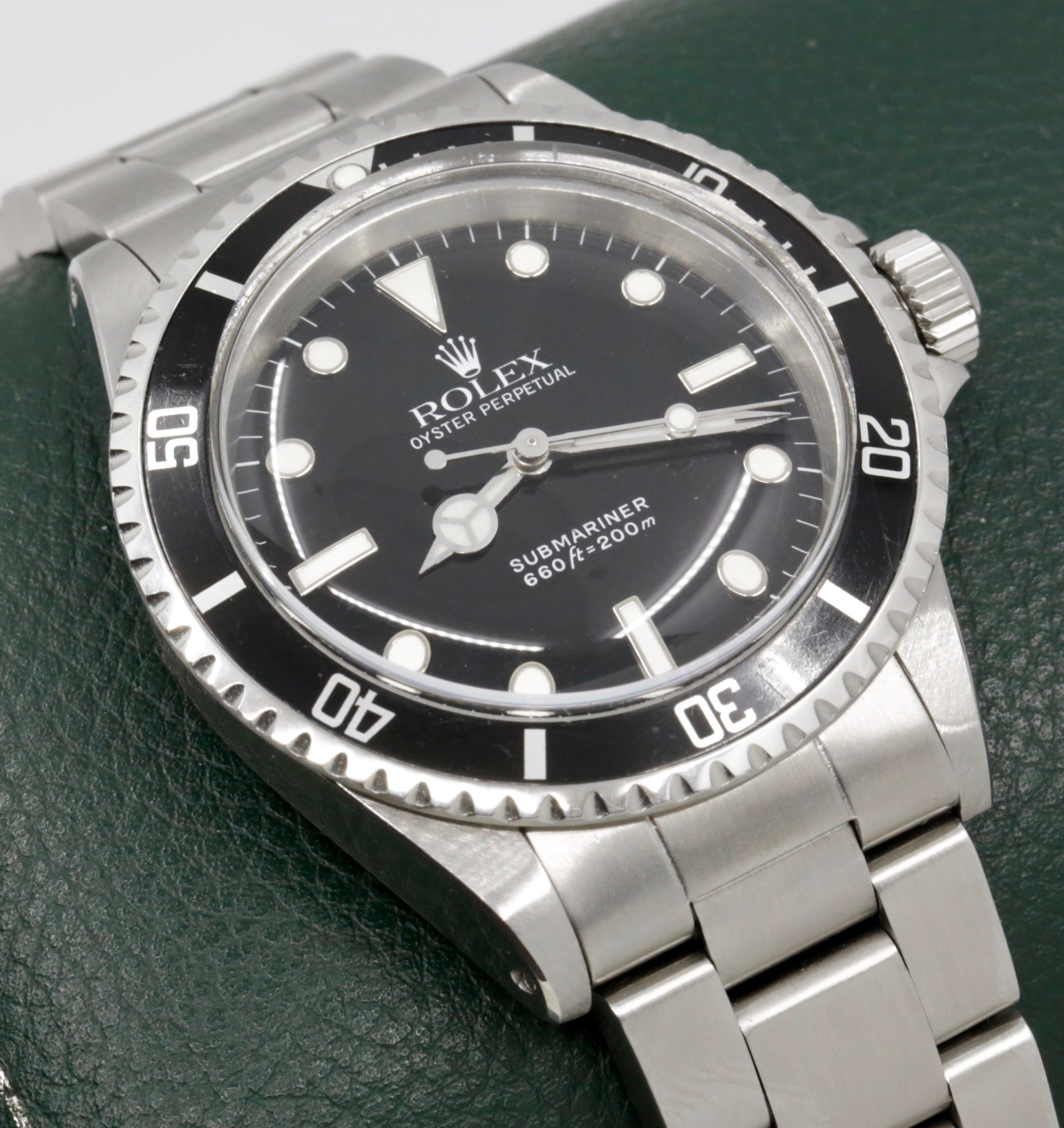 Rolex Oyster Perpetual Submariner Non-Date, Stainless Steel, Black Index Dial, Fitted with a "Superdome" Crystal, on Stainless Steel Rolex Oyster Bracelet, Ref. 5513, Circa: 1984 - Image 2