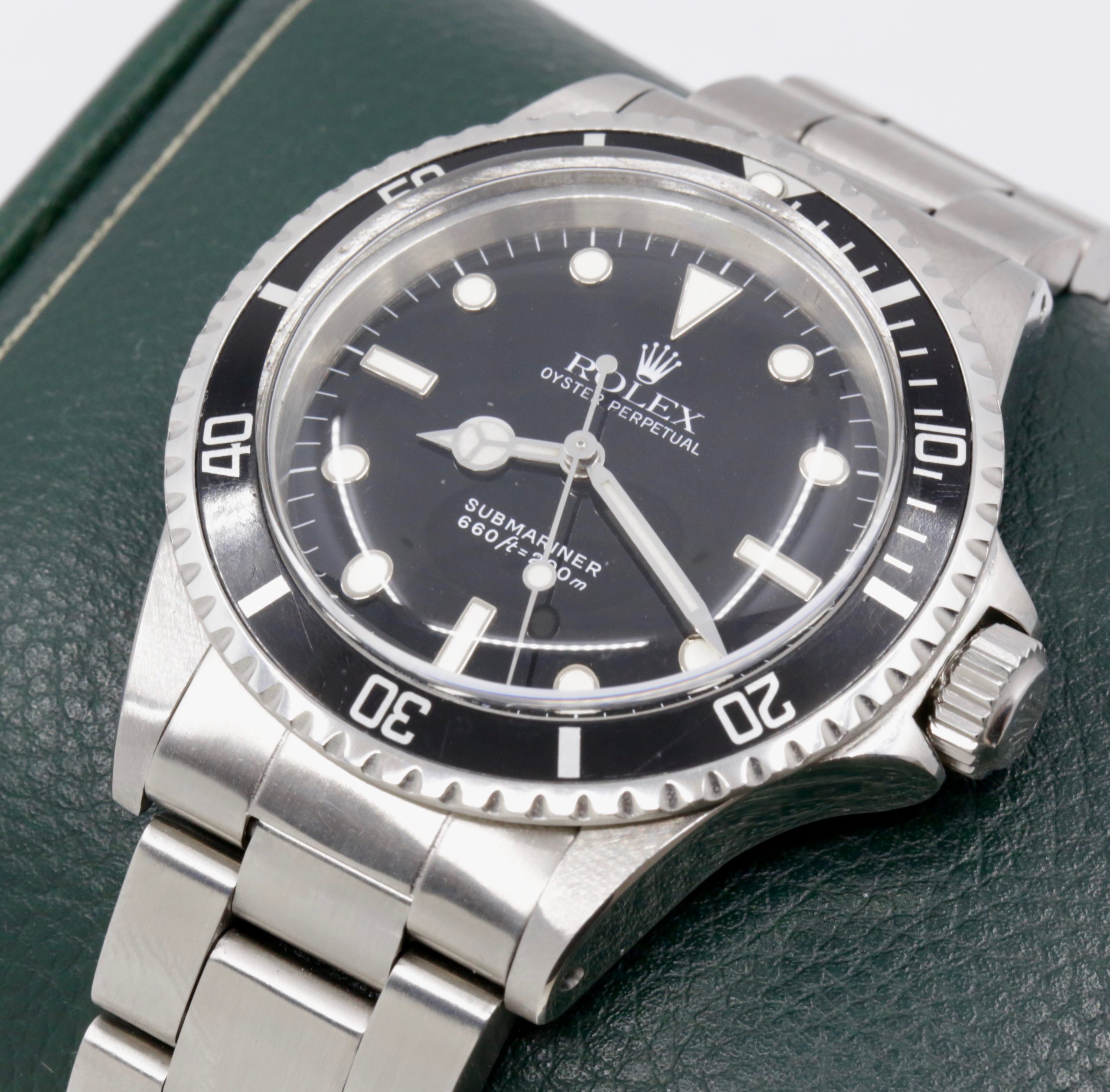 Rolex Oyster Perpetual Submariner Non-Date, Stainless Steel, Black Index Dial, Fitted with a "Superdome" Crystal, on Stainless Steel Rolex Oyster Bracelet, Ref. 5513, Circa: 1984 - Image 3