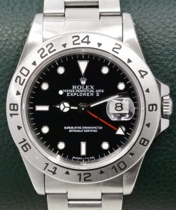 Rolex Oyster Perpetual Explorer II, Stainless Steel, "Swiss - T<25" Black Index Dial , on Stainless Steel Rolex Oyster Bracelet, Ref. 16570, Circa: 1993 - $8,800!!