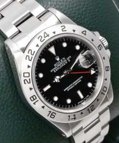 Alternative view of Rolex Oyster Perpetual Explorer II, Stainless Steel, "Swiss - T<25" Black Index Dial , on Stainless Steel Rolex Oyster Bracelet, Ref. 16570, Circa: 1993 - $8,800!!