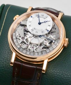 Alternative view of Breguet Tradition Retrograde Date 7597, in 18ct Rose Gold, Silver Roman Dial, on Brown Breguet Alligator Strap with 18ct Rose Gold Breguet Tang Buckle, Ref. 7597BR/G1/9WU, Circa: 2022, with Original Purchase Receipt