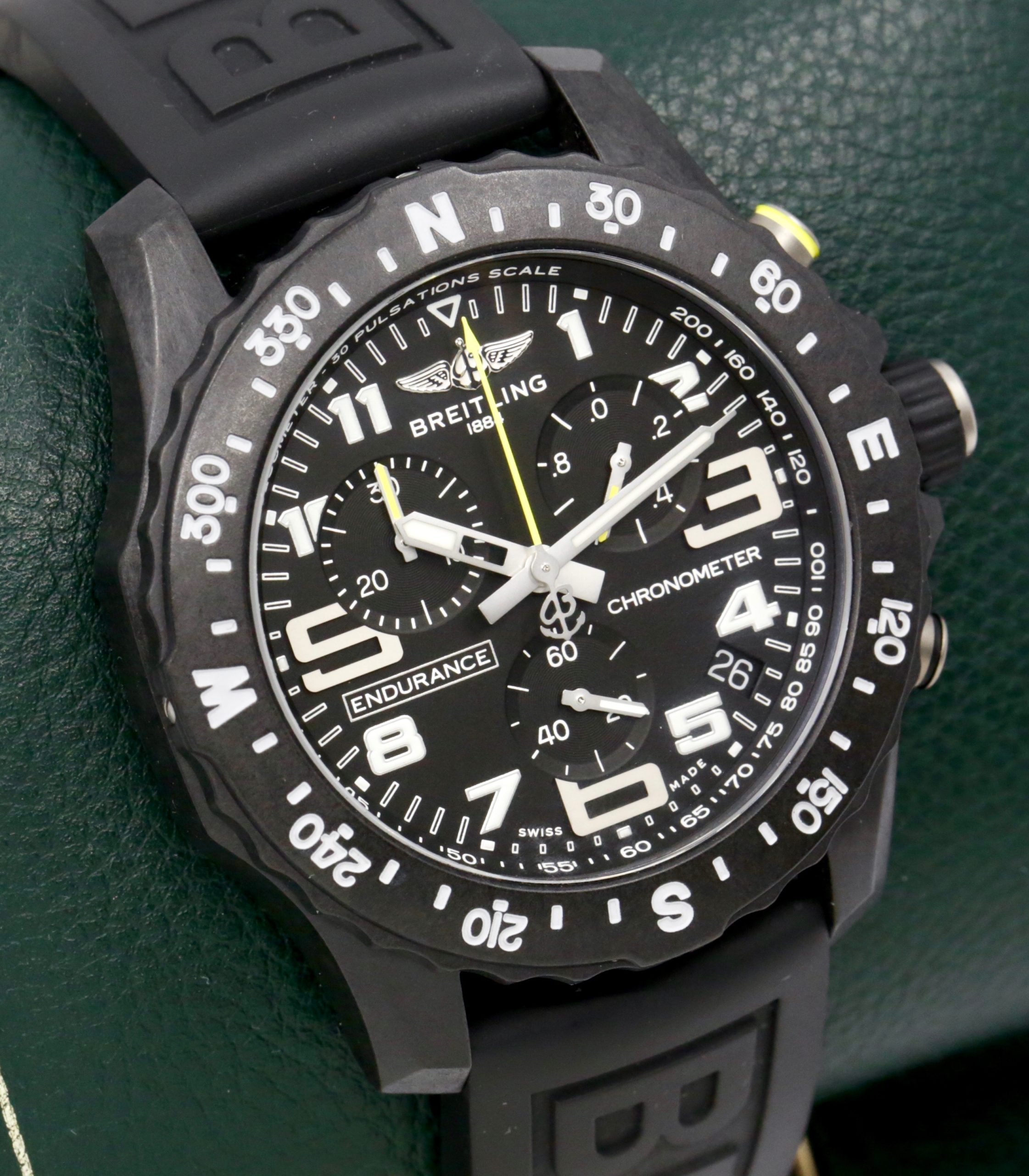 Breitling Endurance Chronograph Pro 44 in a Brightlight case Black Arab dial, Caliber 82 SuperQuartz on a Breitling rubber strap Ref. X82310, Circa: 2023, with Box, Book, Breitling Warranty Card & Balance of 2 Year Breitling Factory Warranty - Image 2