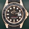 Rolex Yacht-Master 40, in 18ct Everose Gold, Black Index Dial, Black Ceramic Bezel, on Rolex Oysterflex Band with 18ct Everose Gold Rolex Deployant, Ref. 116655, Circa: 2016, with Box, Books, & Rolex Warranty Card