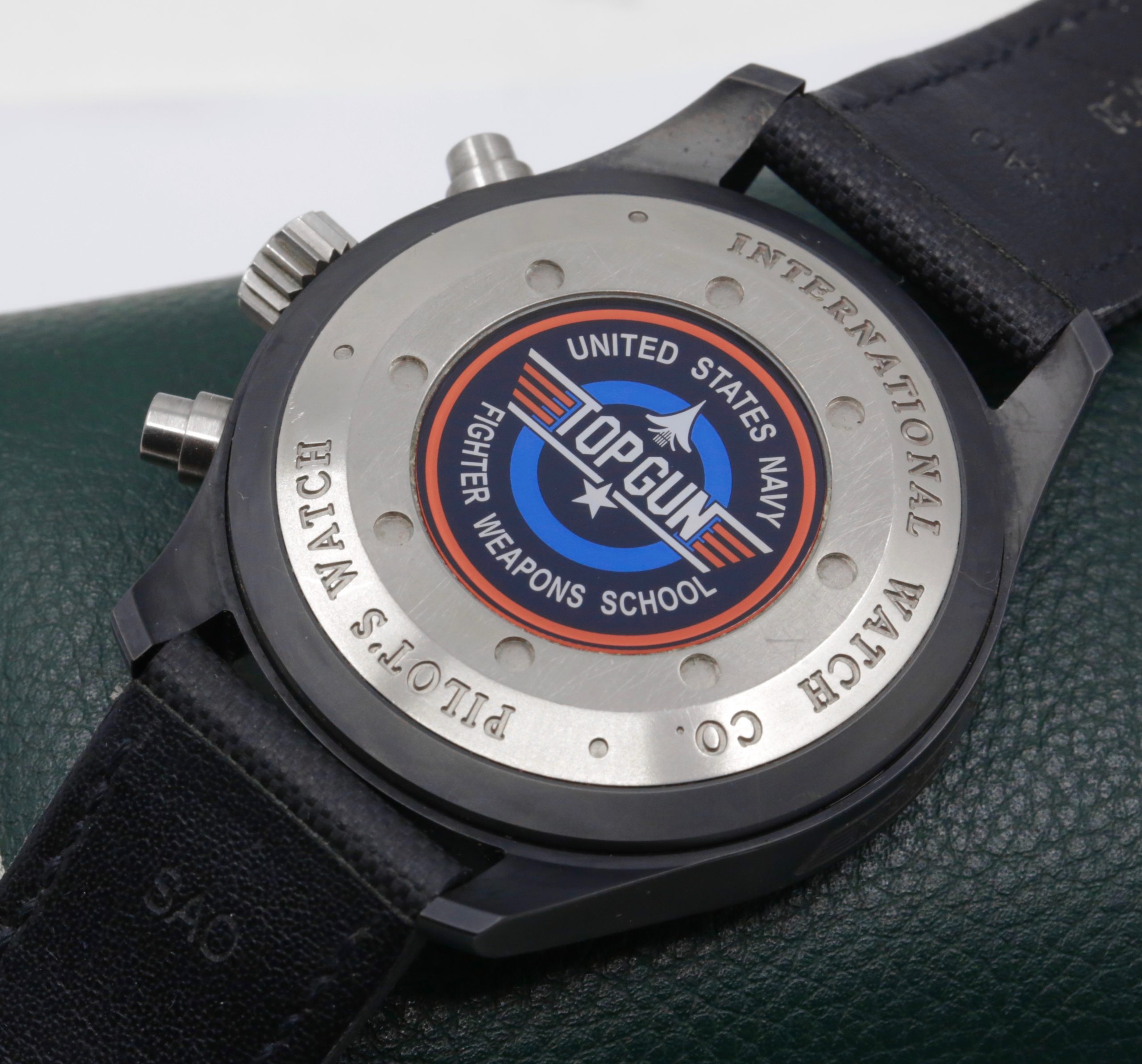 IWC Pilot's Chronograph "Top Gun", 44mm Ceramic Case, Black Arab Dial, on Black IWC Composite Strap with IWC Tang Buckle, Ref. IW378901, Circa: 2009, with Box, Books, & IWC Warranty Card - Image 5