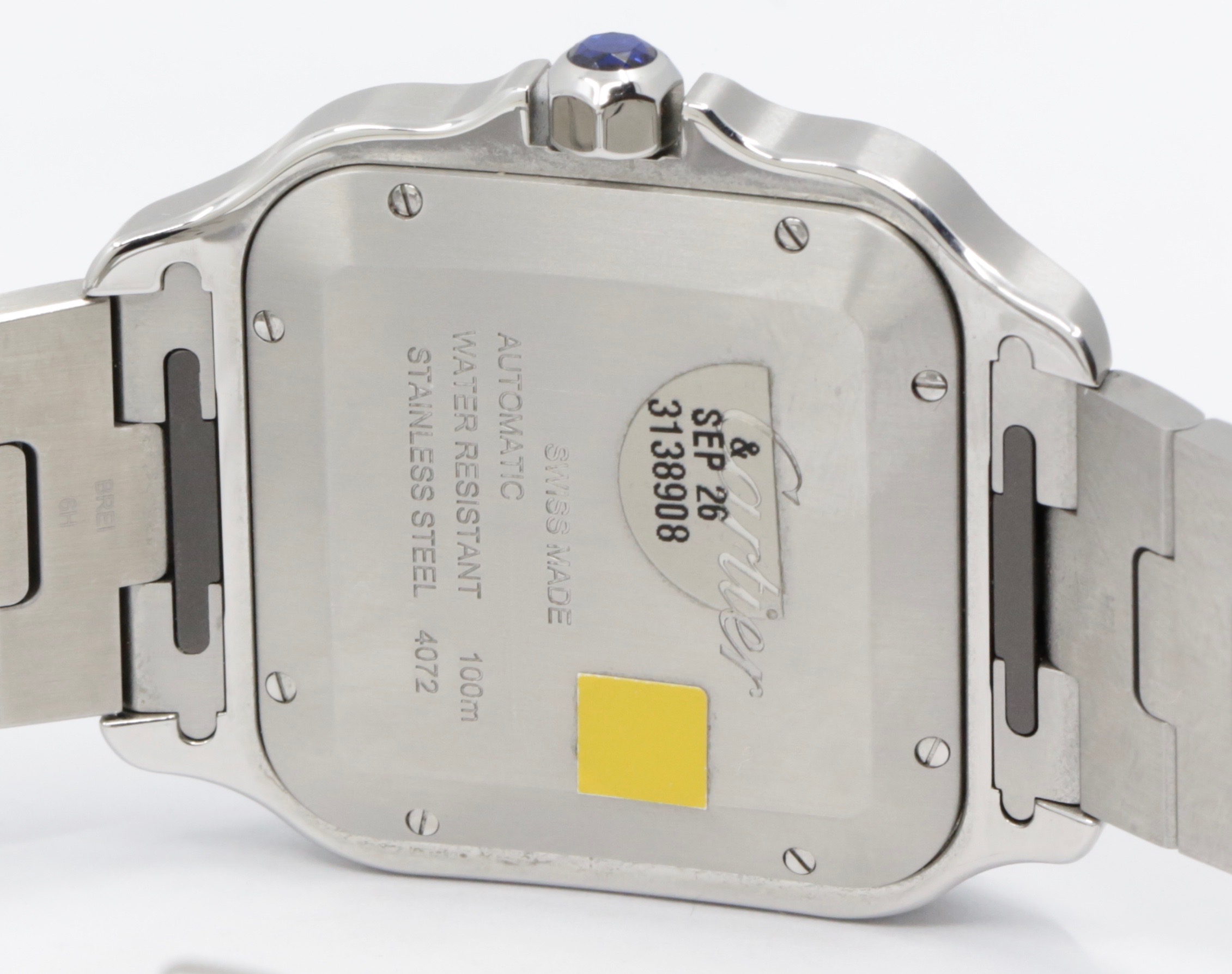 Cartier Santos De Cartier, Large Model, Silver Roman Dial, on Stainless Steel Cartier Bracelet, Ref. WSSA0018, Circa: 2024, Complete with Box, Cartier Warranty Card & Balance of 8 Year Cartier Extended Factory Warranty - Image 6