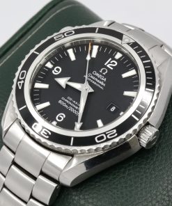 Alternative view of Omega Seamaster Planet Ocean 600M Co-Axial Big Size, 45.5mm, Stainless Steel, Black Index Dial, on Stainless Steel Omega Bracelet, Ref. 2200.50.00, Circa: 2011, with Box, Book & Omega Warranty Cards