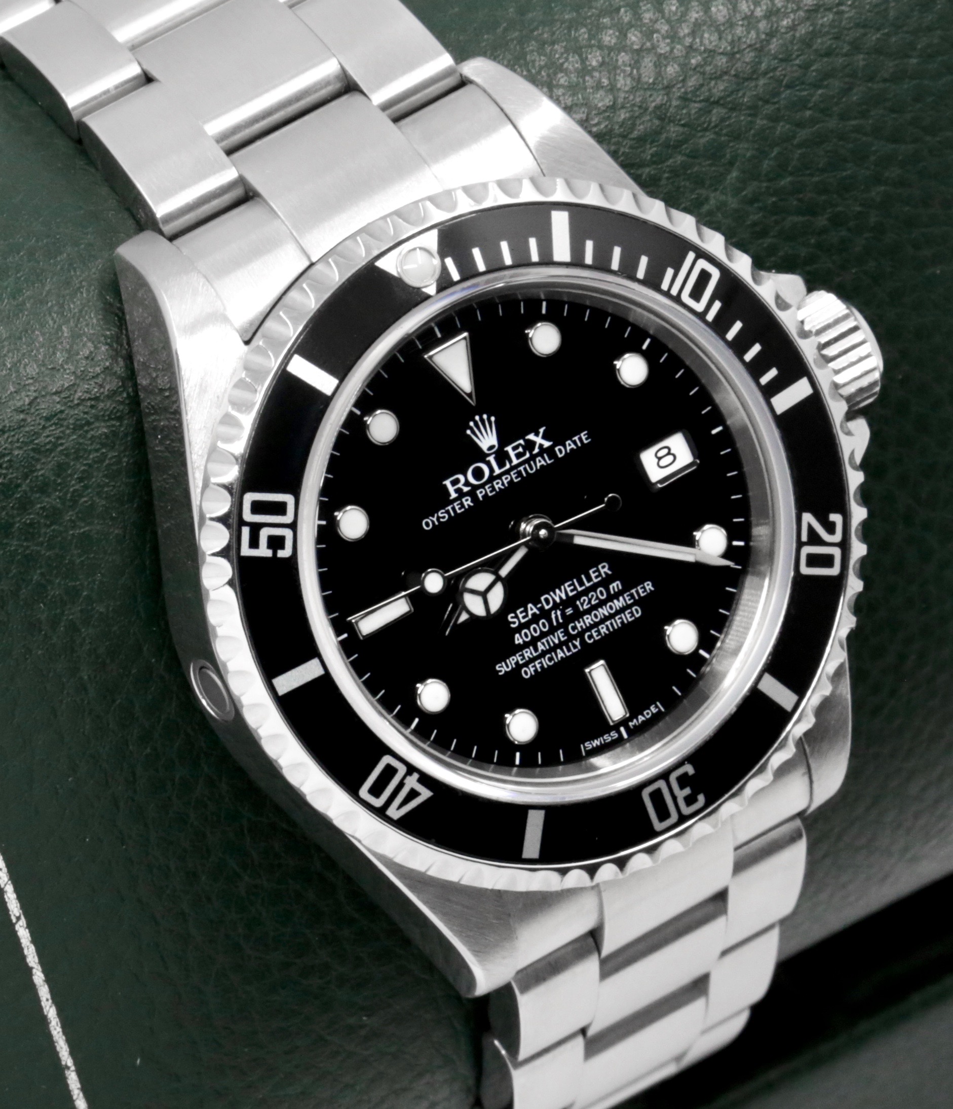 Rolex Oyster Perpetual Sea-Dweller, 1200meter, 40mm, Stainless Steel, Black Index Dial Aluminium Bezel, on a Rolex Stainless Steel Oyster Bracelet, Ref. 16600, Z Series, Circa: 2006, with Box, Books, & Rolex Warranty Card. - Image 3
