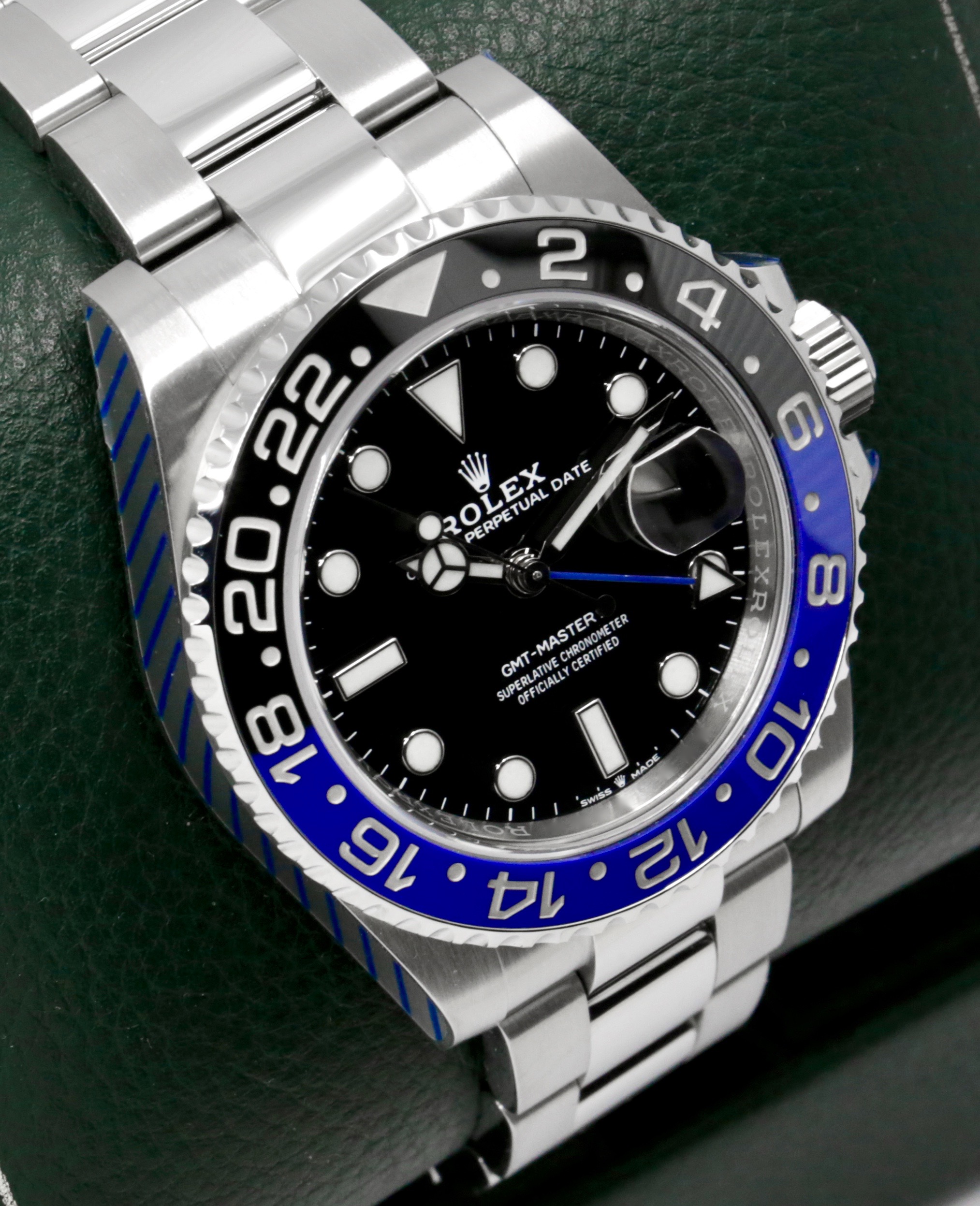 Rolex GMT Master II "Batman", Black & Blue Ceramic Bezel on Rolex Stainless Steel Oyster Bracelet, Ref. 126710BLNR, Circa: 2020, with Box, Books, Swing Tags, Rolex Warranty Card & Balance of 5 Year Rolex Factory Warranty - Image 3