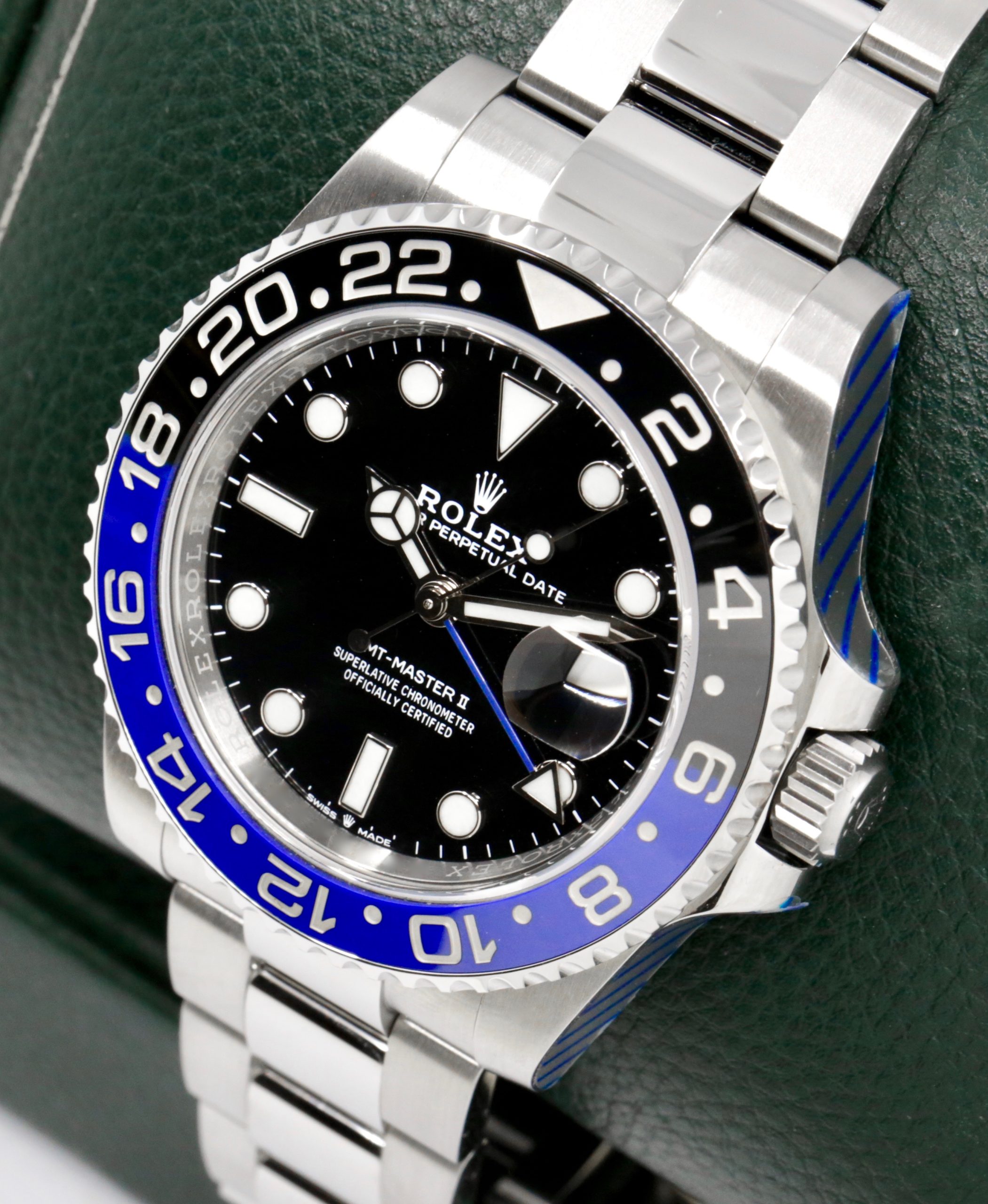Rolex GMT Master II "Batman", Black & Blue Ceramic Bezel on Rolex Stainless Steel Oyster Bracelet, Ref. 126710BLNR, Circa: 2020, with Box, Books, Swing Tags, Rolex Warranty Card & Balance of 5 Year Rolex Factory Warranty - Image 2