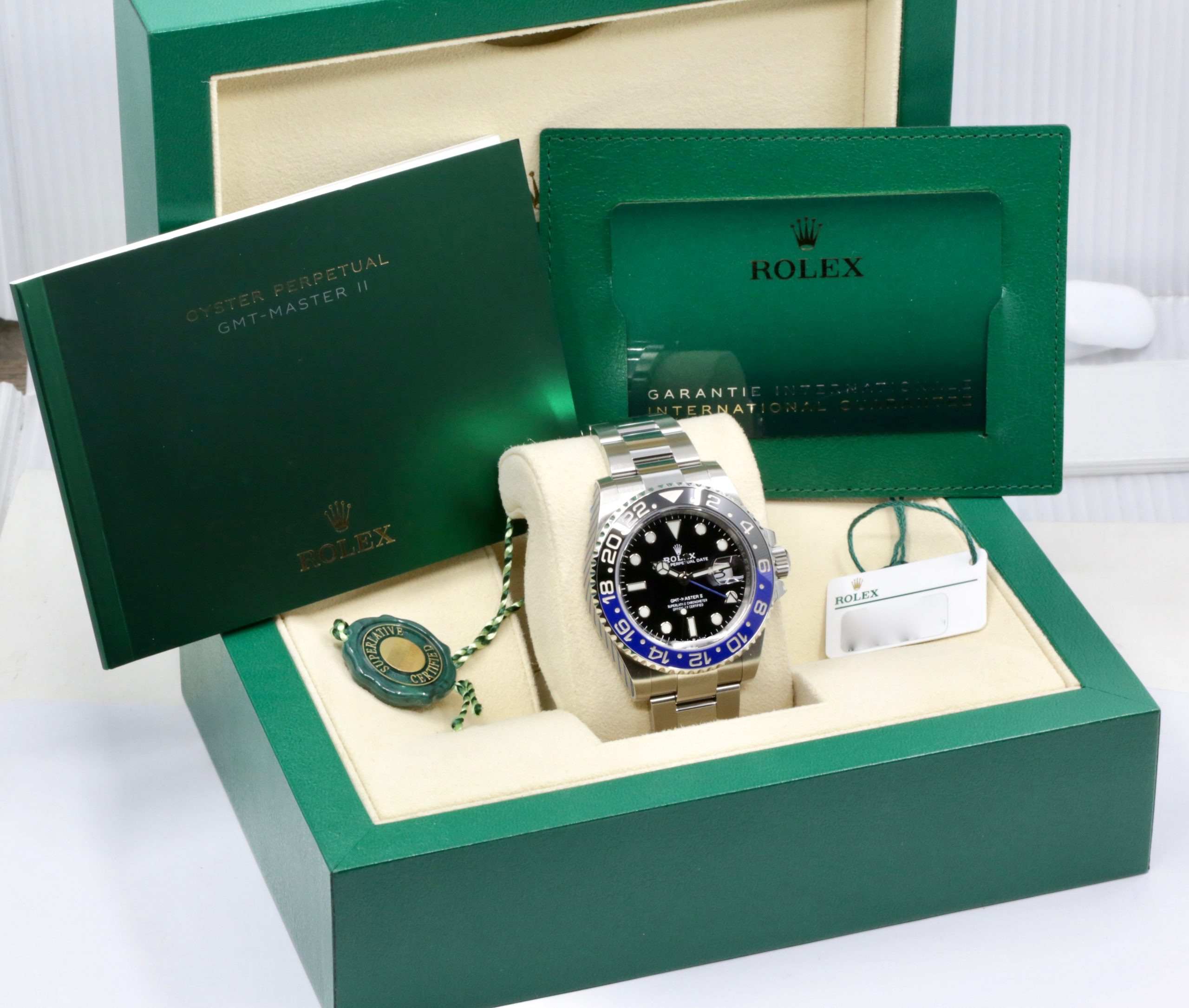 Rolex GMT Master II "Batman", Black & Blue Ceramic Bezel on Rolex Stainless Steel Oyster Bracelet, Ref. 126710BLNR, Circa: 2020, with Box, Books, Swing Tags, Rolex Warranty Card & Balance of 5 Year Rolex Factory Warranty - Image 7