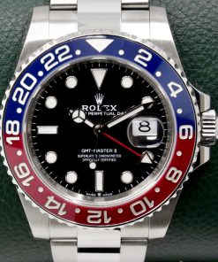 Rolex GMT-Master II "Pepsi", Stainless Steel, Black Index Dial, Blue & Red Ceramic Bezel on Stainless Steel Rolex Oyster Bracelet, Ref. 126710BLRO, Circa: 2021, with Box, Books, Rolex Warranty Card & Balance of 5 Year Rolex Factory Warranty